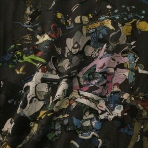 Grey Overwatch Group Graphic T-Shirt